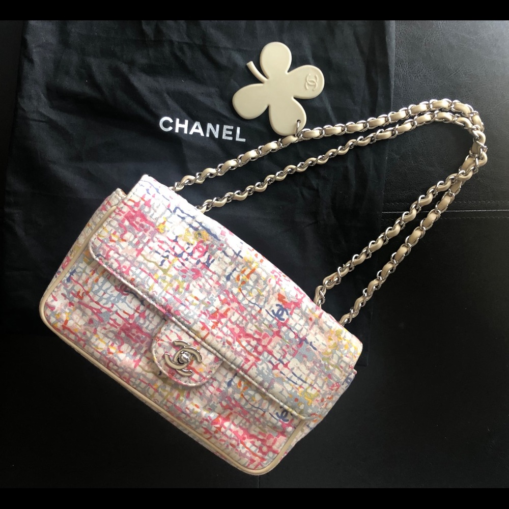 Chanel Canvas Watercolor Tweed Print